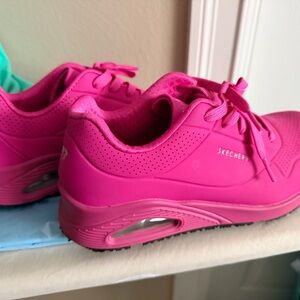 Skechers Women's Hot Pink Sneakers